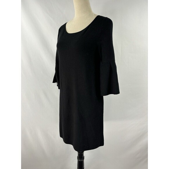 Moth Anthropologie Chester Sweater Dress Black Small Bell Sleeve - Picture 13 of 13